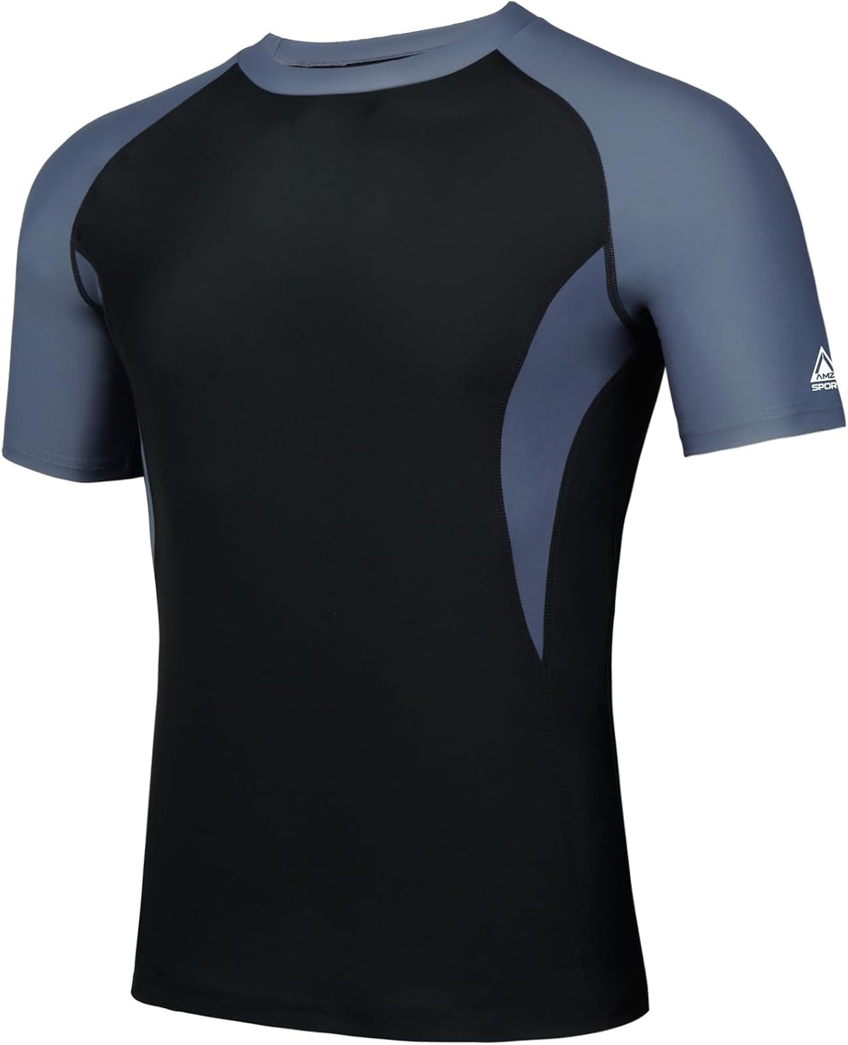 AMZSPORT Men's Rash Guard Shirt, UPF 50+ UV Protection