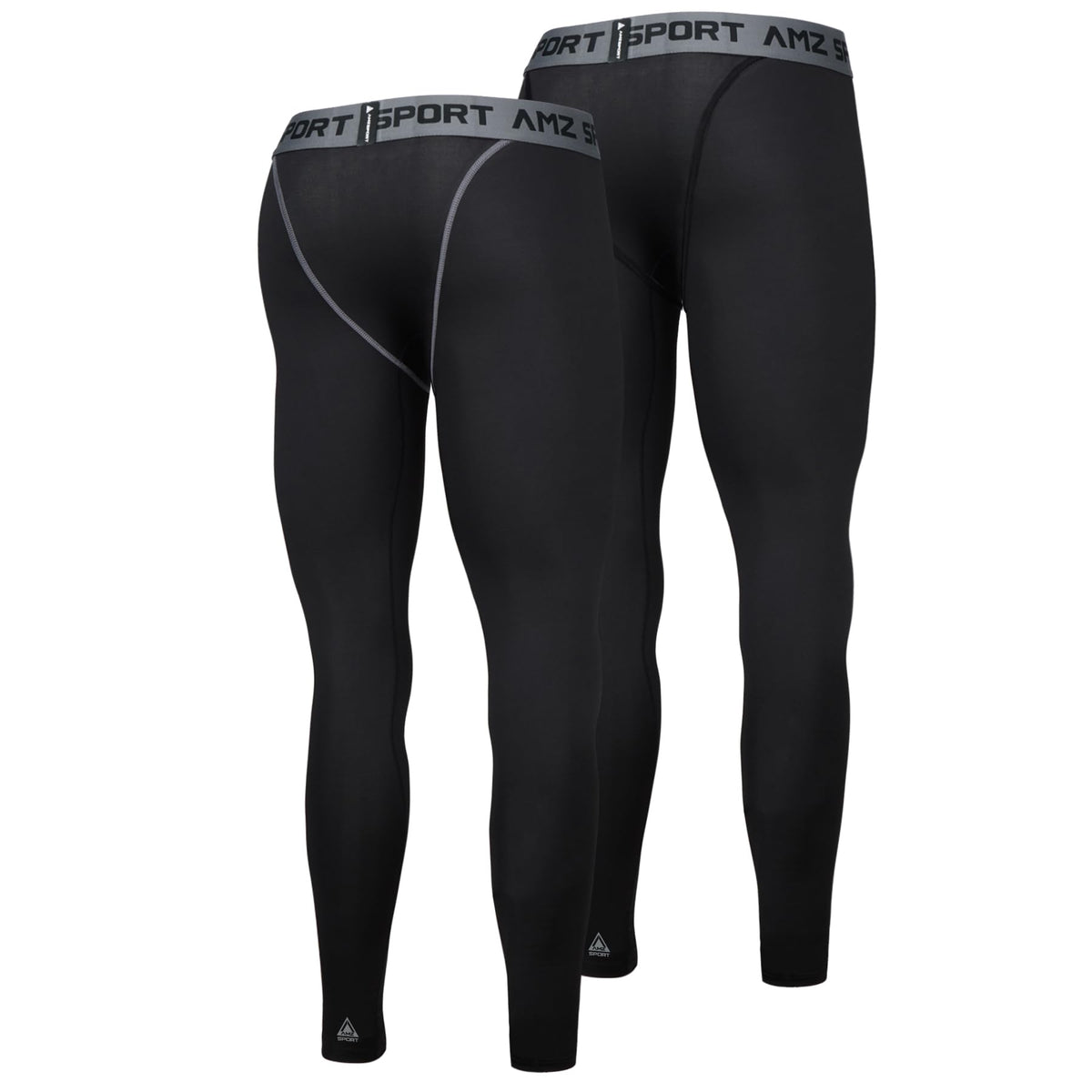 AMZSPORT Men's 2-Pack Compression Leggings