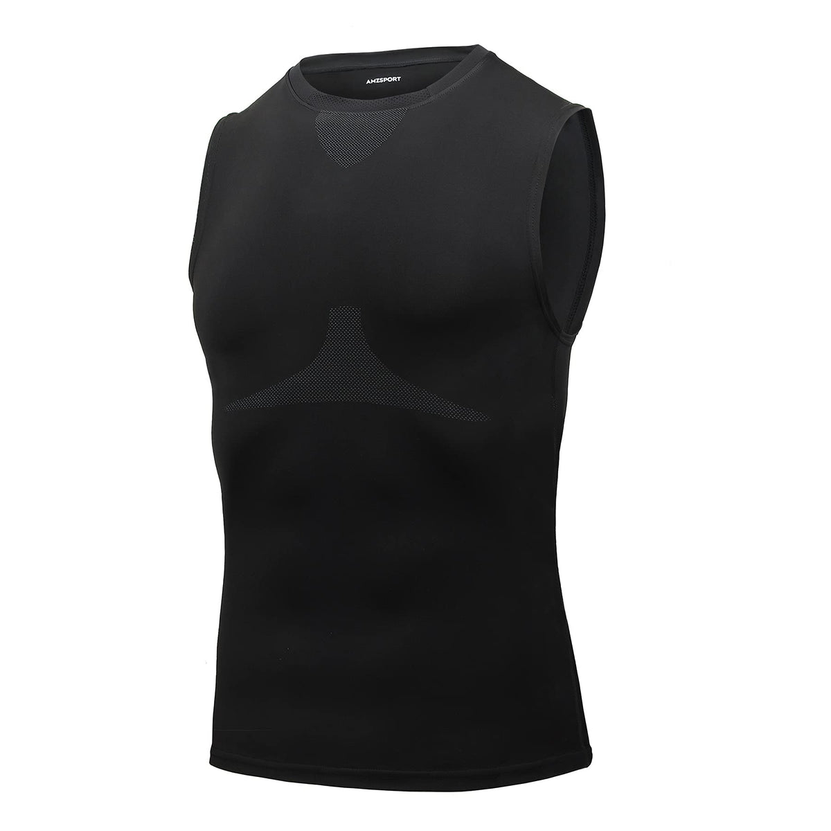AMZSPORT Men's Compression Sleeveless Shirt, Sports Tank Top