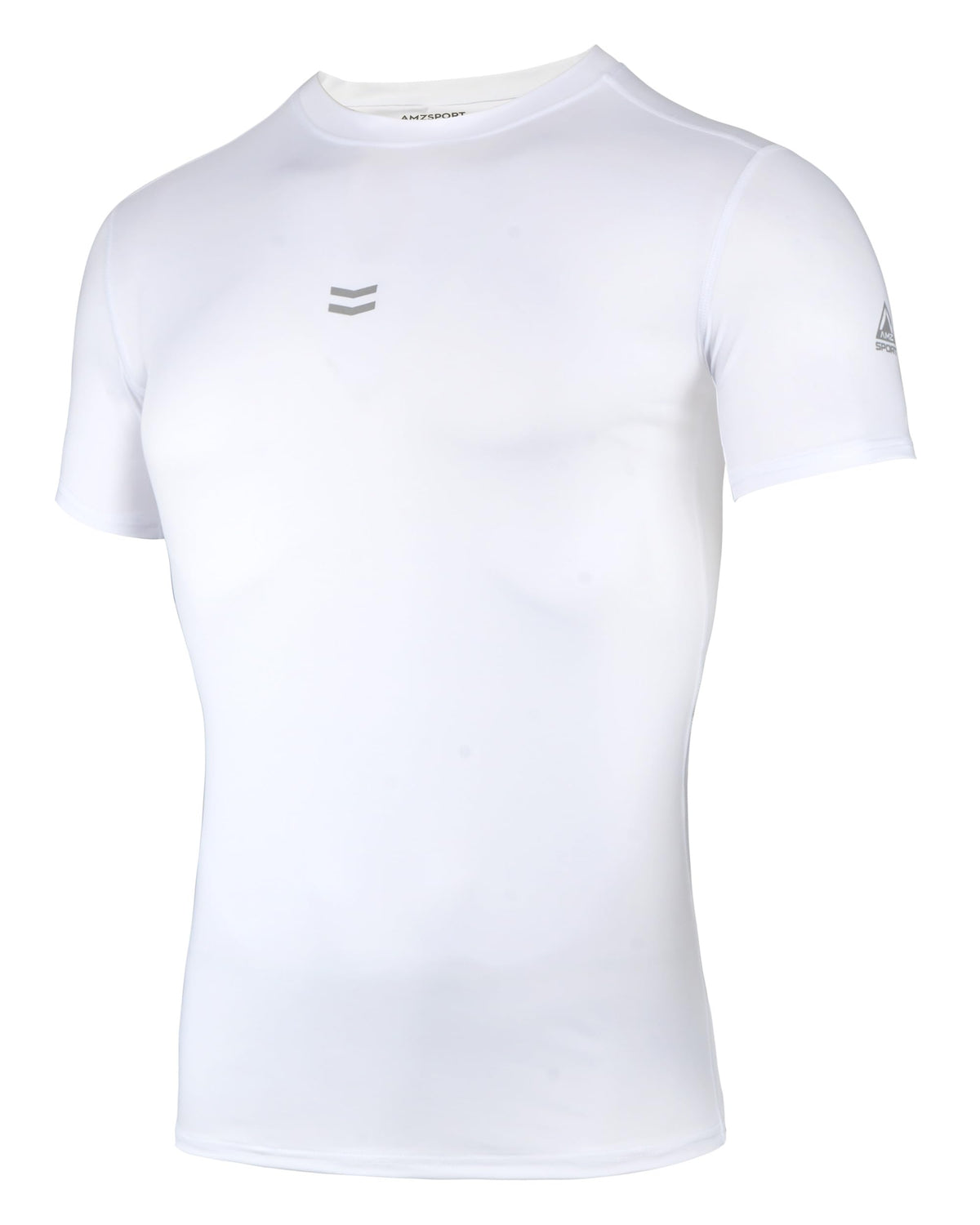 AMZSPORT Men's Short Sleeve Compression Shirt Quick-Dry Running
