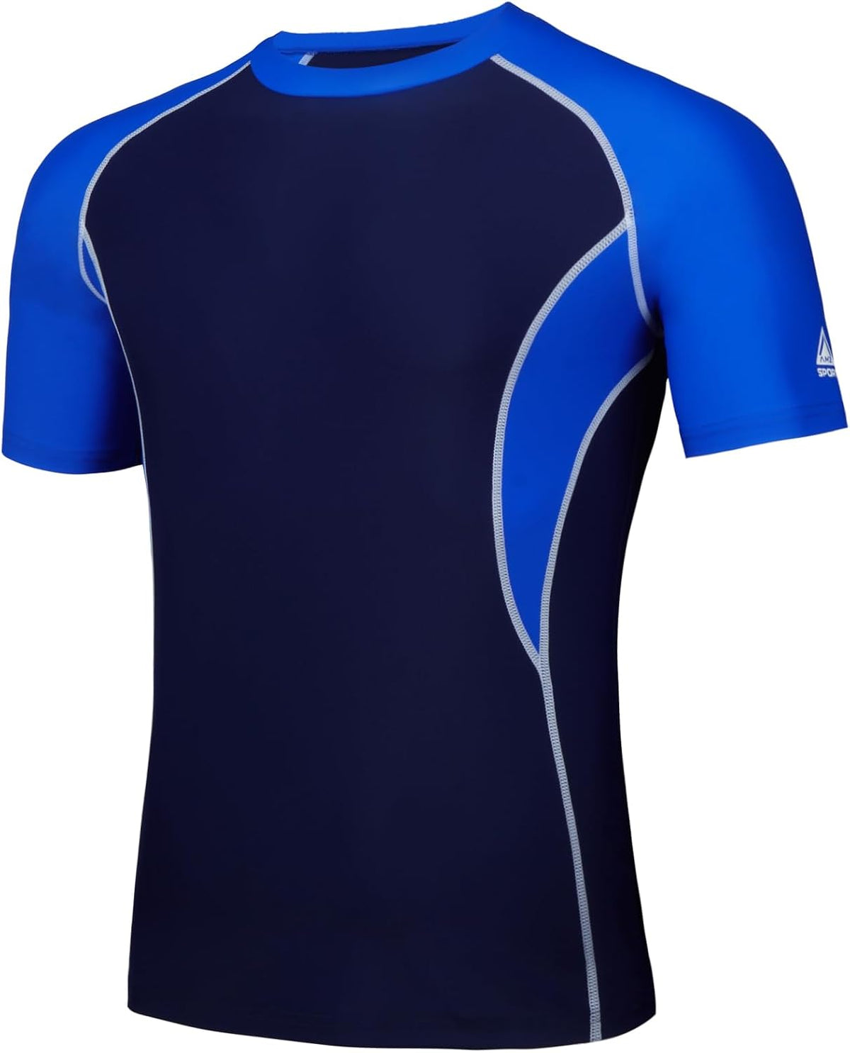 AMZSPORT Men's Rash Guard Shirt, UPF 50+ UV Protection