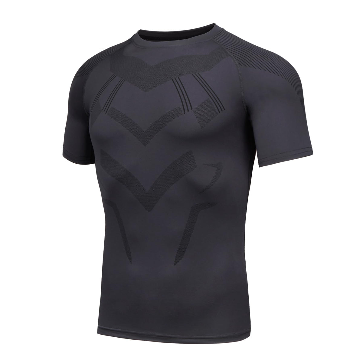 AMZSPORT Men's Compression Shirt, Sports, Quick-Dry, Base Layer Top