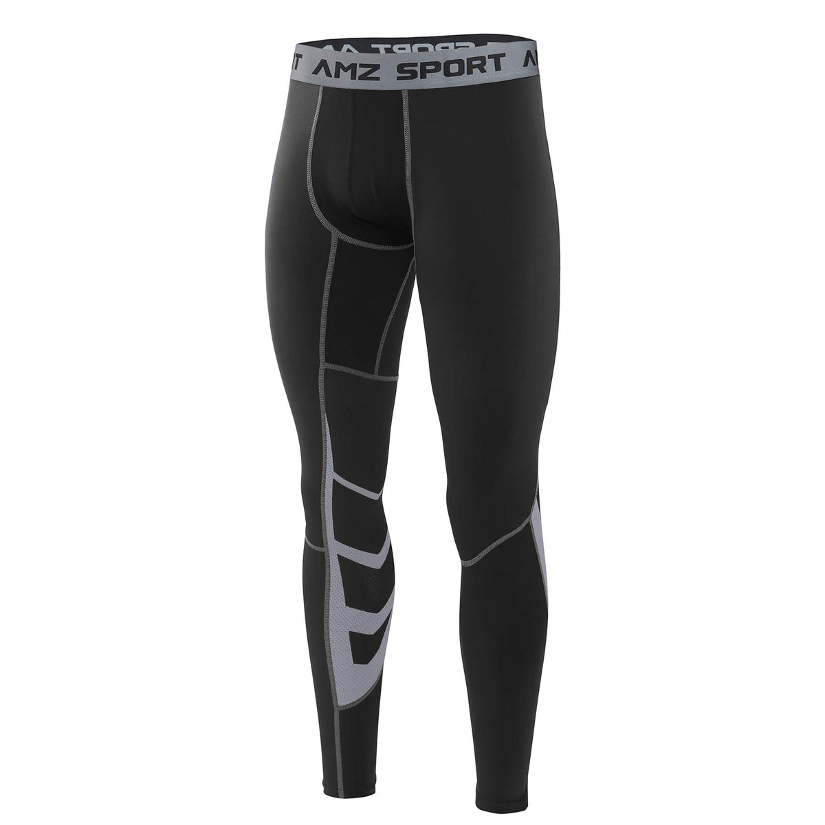 AMZSPORT Men's Quick-Dry Compression Running Tights