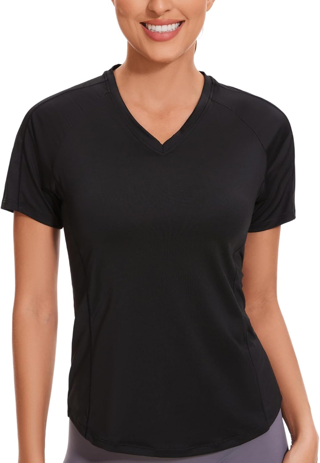 AMZSPORT Women's Short Sleeve Sport T-Shirt Breathable Running Top