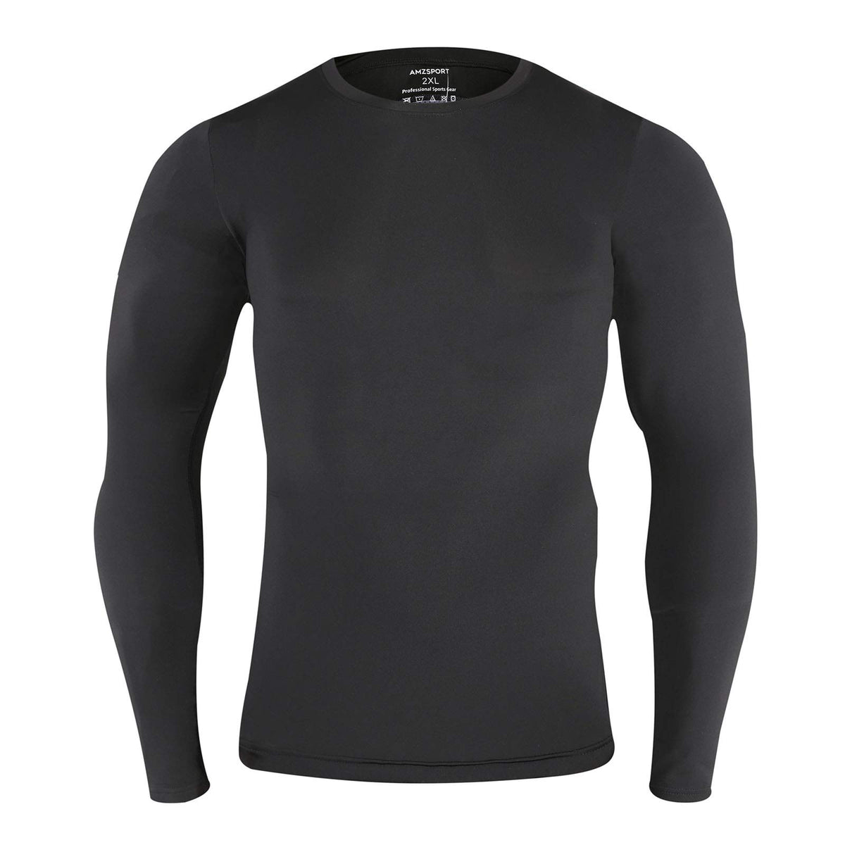 AMZSPORT Men's Long Sleeve Compression Shirt, All-Season
