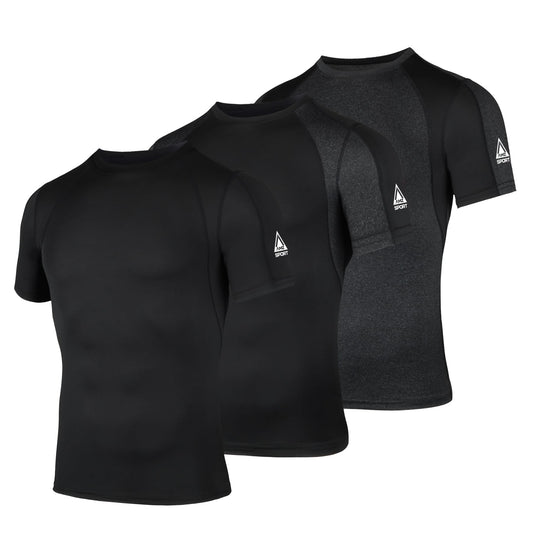 AMZSPORT Men's Compression Shirt, Sports, Quick-Dry, Base Layer Top