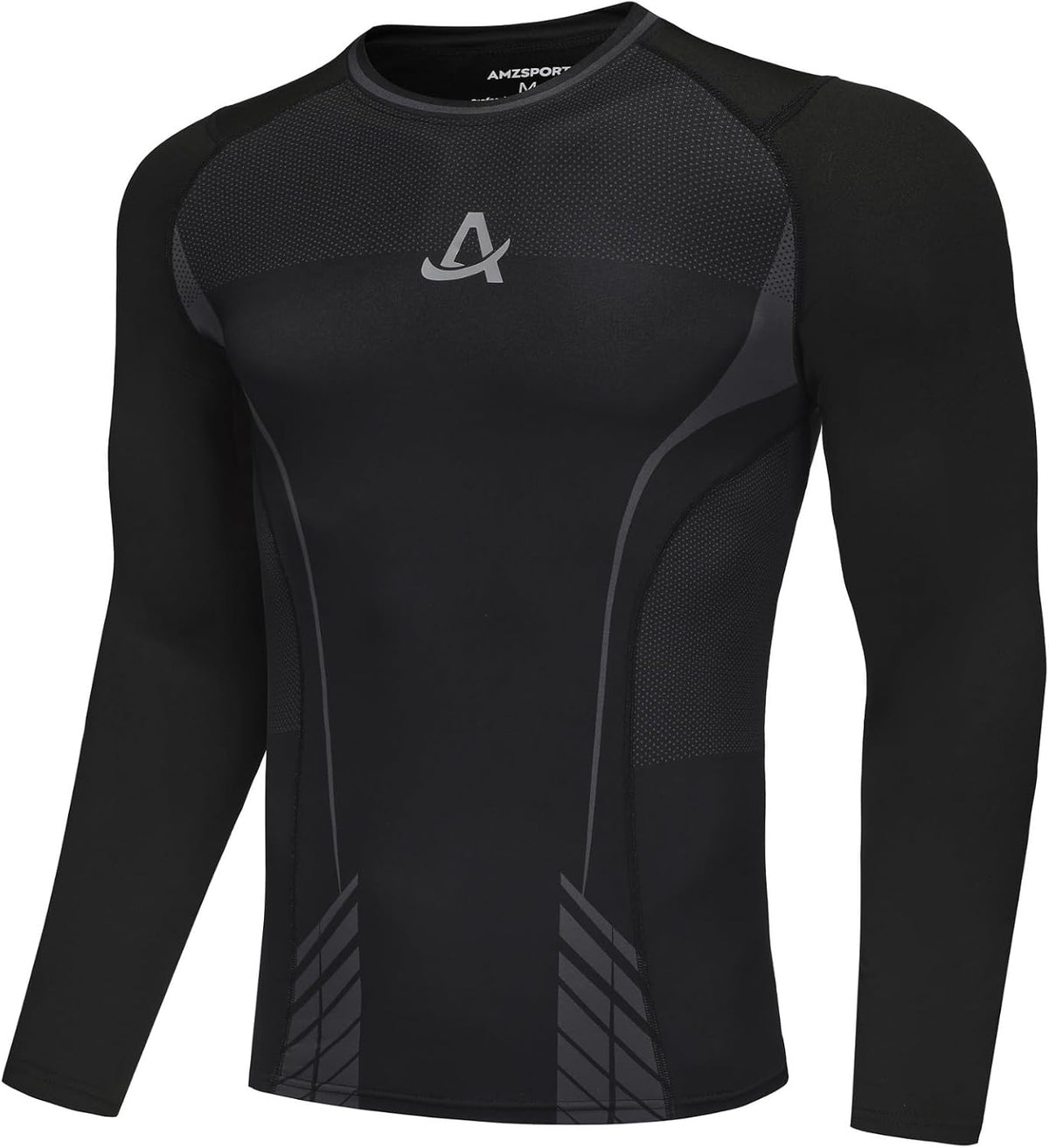AMZSPORT Men's Long Sleeve Compression Shirt