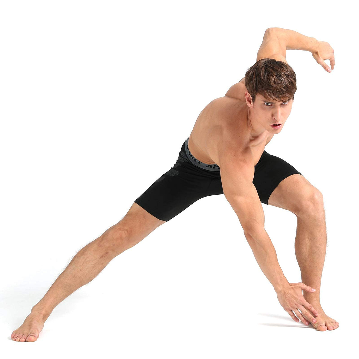 AMZSPORT Men's Breathable Compression Shorts