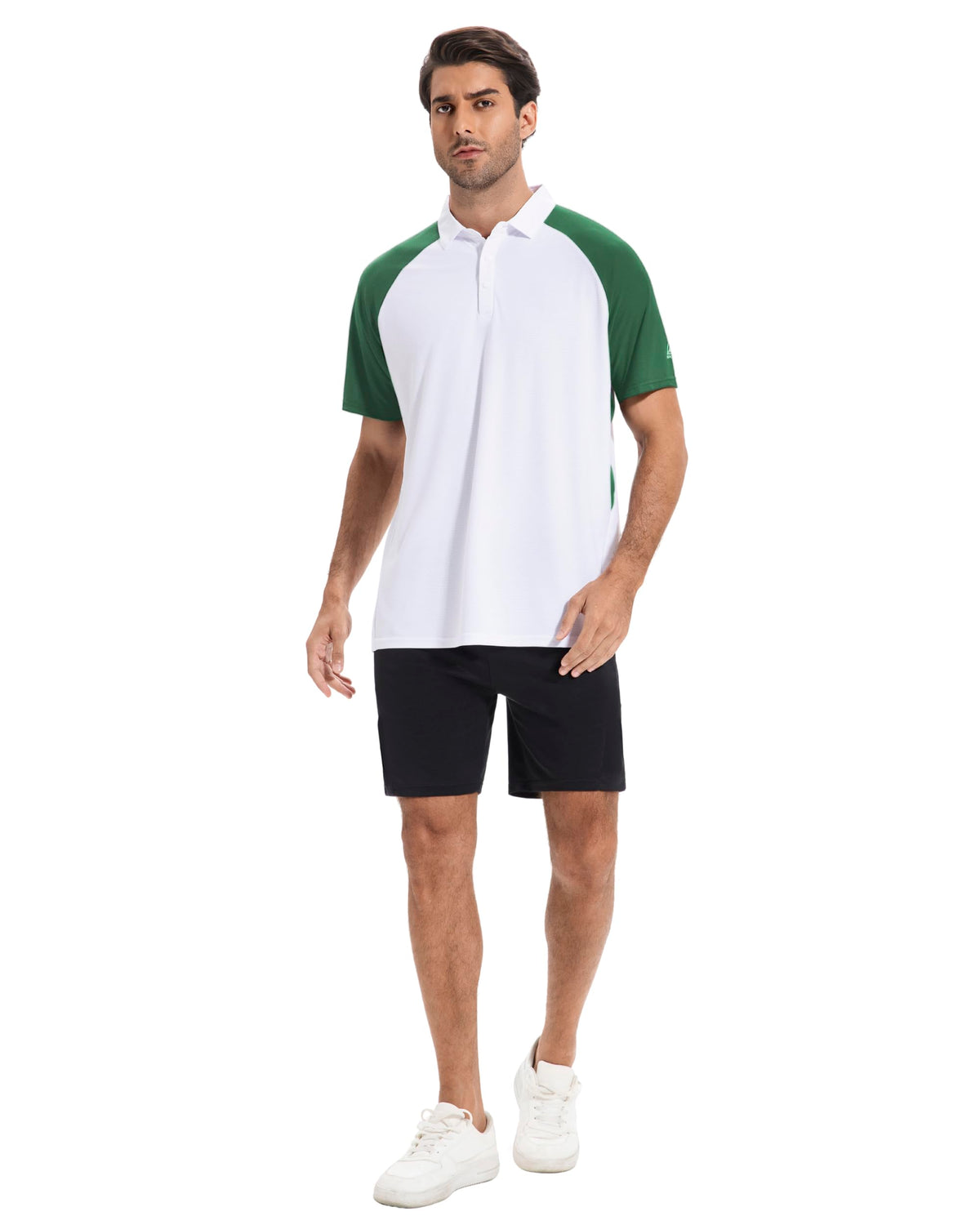 AMZSPORT Men's Short Sleeve Golf Polo Shirt For Tennis Sport