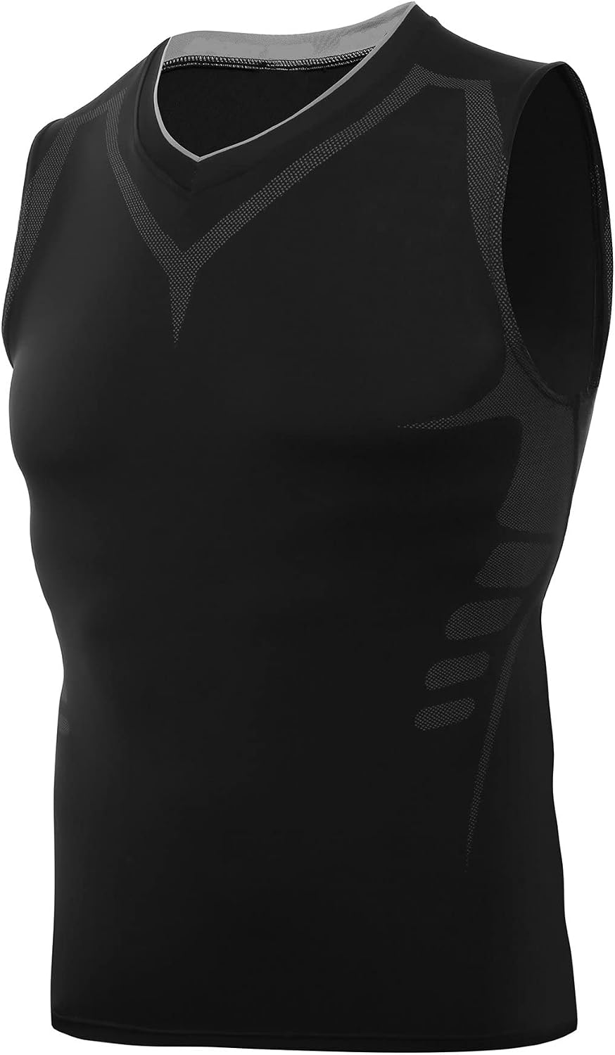 AMZSPORT Men's Compression Tank Top Sleeveless Base Layer Shirt
