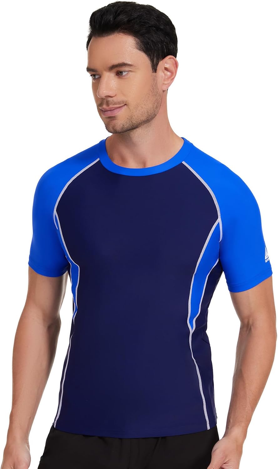 AMZSPORT Men's Rash Guard Shirt, UPF 50+ UV Protection