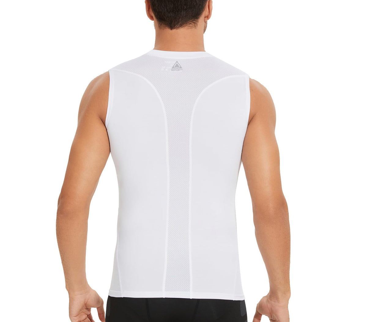 AMZSPORT Men's Sleeveless Compression Tank Top, Breathable