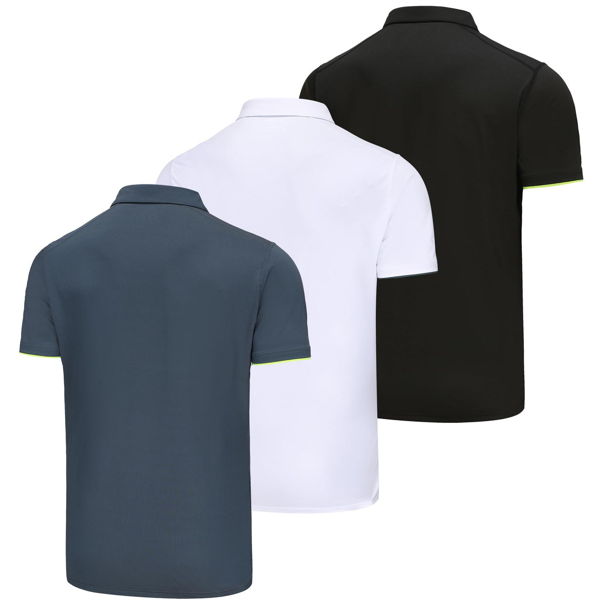 AMZSPORT 3 Pack MEN Poloshirt Basic  Polo T Shirt Slim Fit Golf