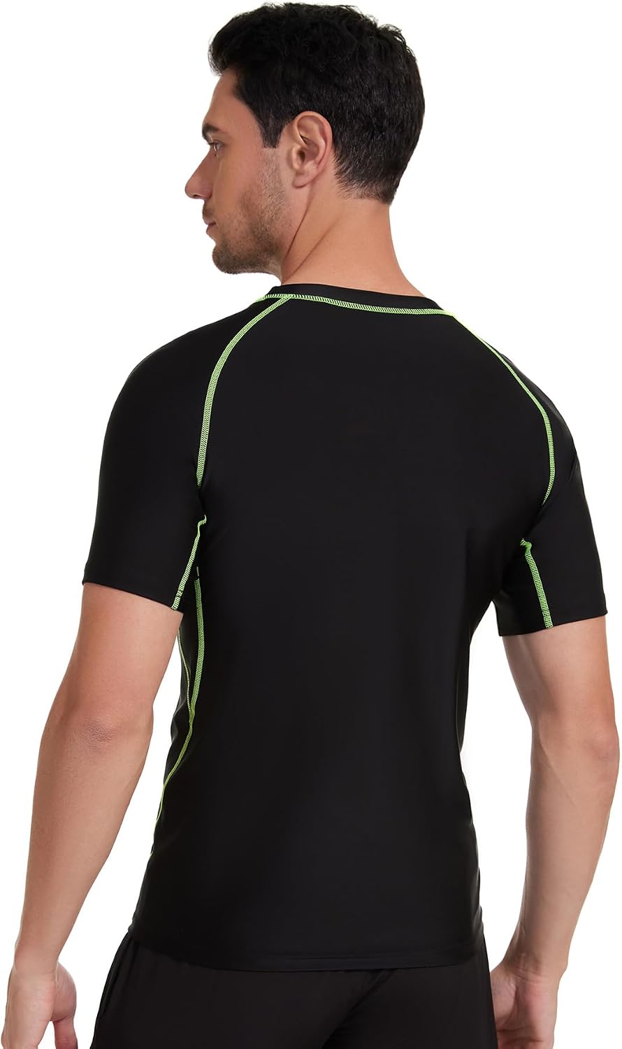 AMZSPORT Men's Rash Guard Shirt, UPF 50+ UV Protection