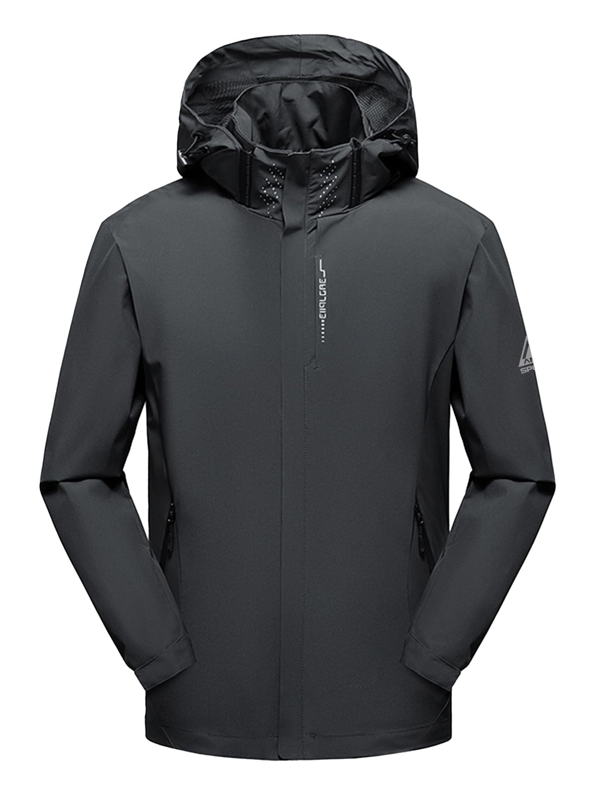 AMZSPORT Men's Hooded Rain Jacket