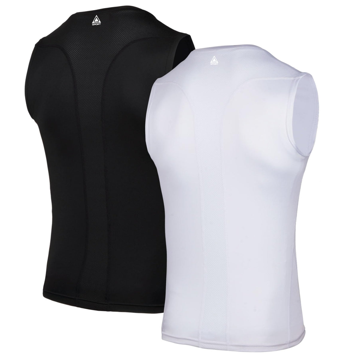 AMZSPORT Men's Sleeveless Compression Tank Top, Breathable