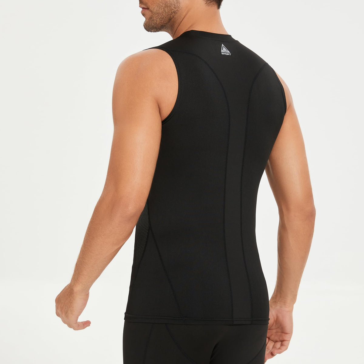 AMZSPORT Men's Sleeveless Compression Tank Top, Breathable
