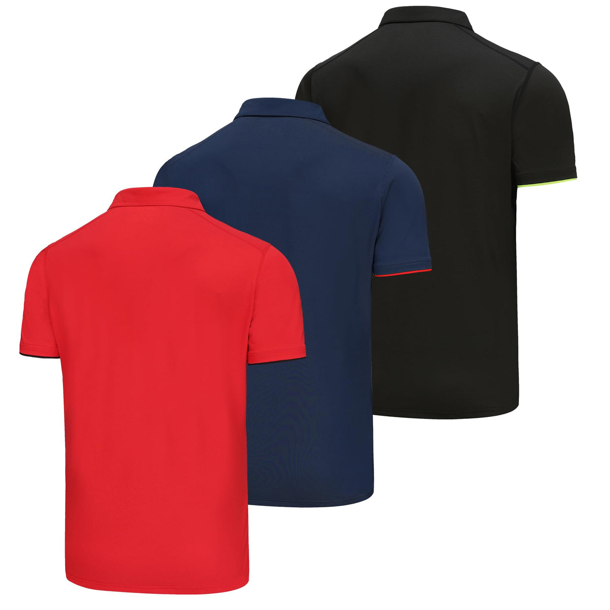 AMZSPORT 3 Pack MEN Poloshirt Basic  Polo T Shirt Slim Fit Golf