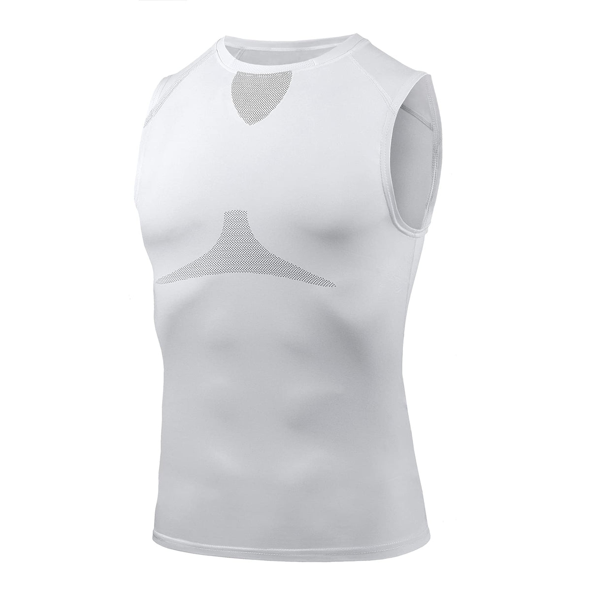 AMZSPORT Men's Compression Sleeveless Shirt, Sports Tank Top