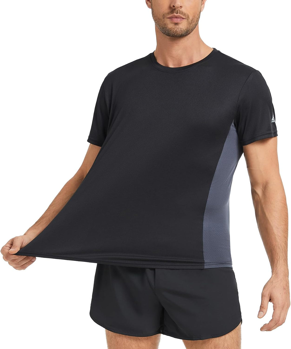 AMZSPORT Men's Lightweight Breathable Short Sleeve Running T-Shirt