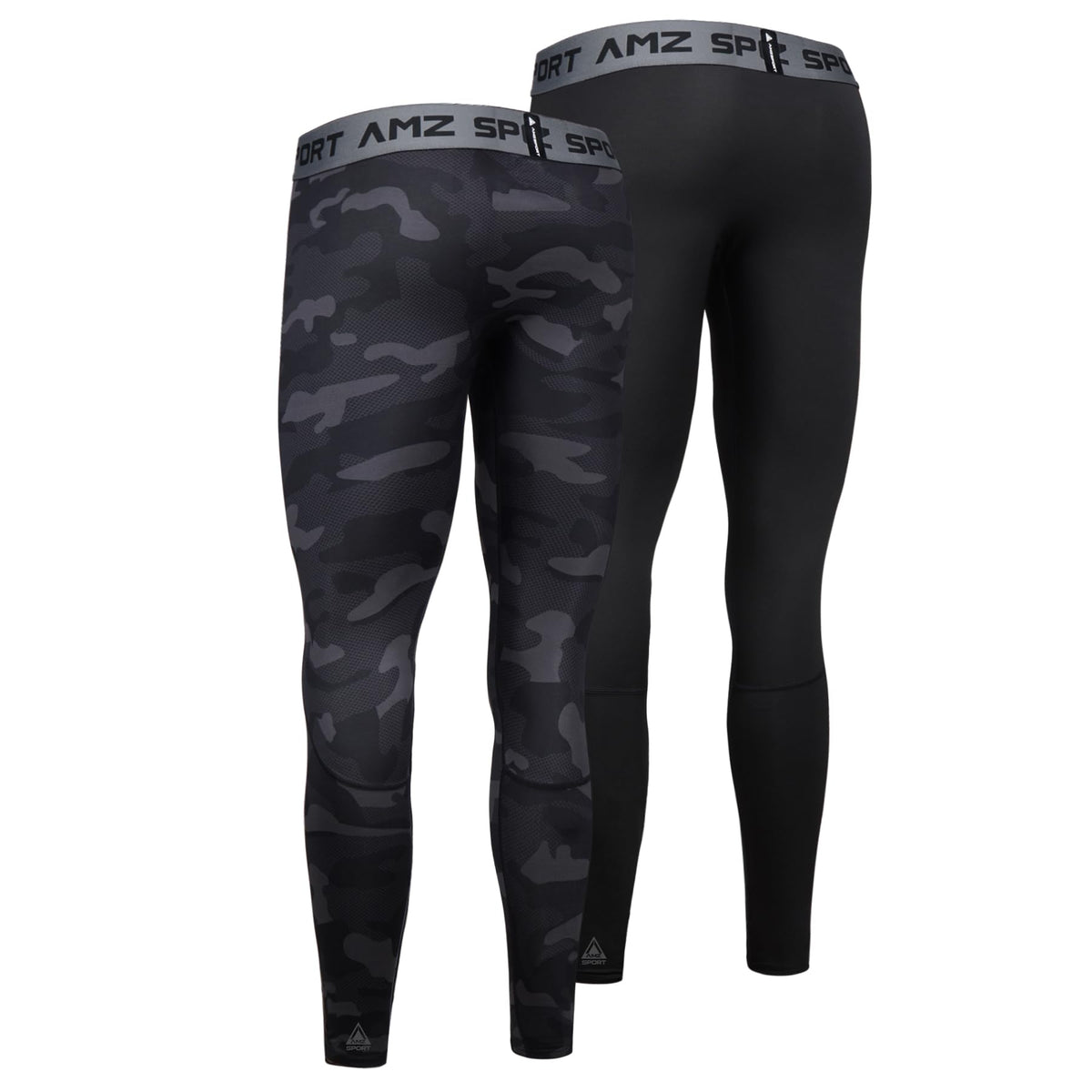 AMZSPORT Men's 2-Pack Compression Leggings