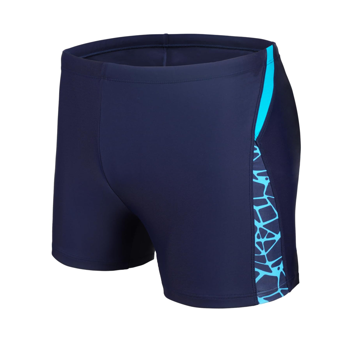 AMZSPORT Men's Tight-Fit Swim Trunks, Water Sports Swimwear