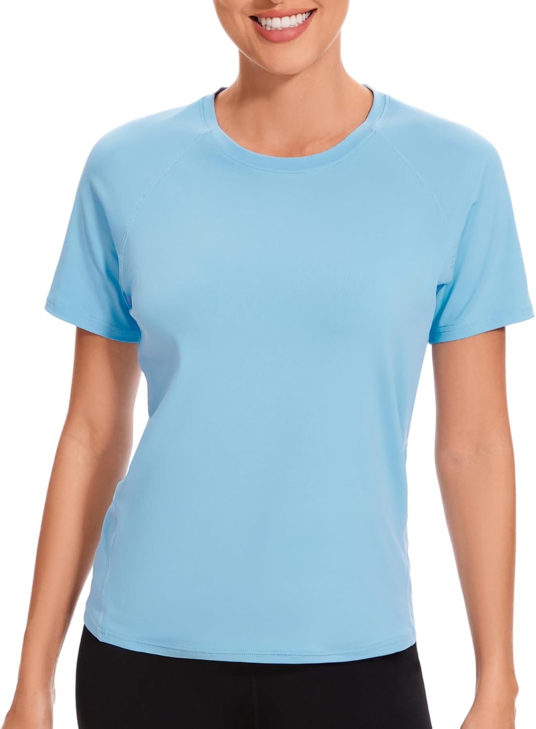 AMZSPORT Women's Short Sleeve Sport T-Shirt Breathable Running Top