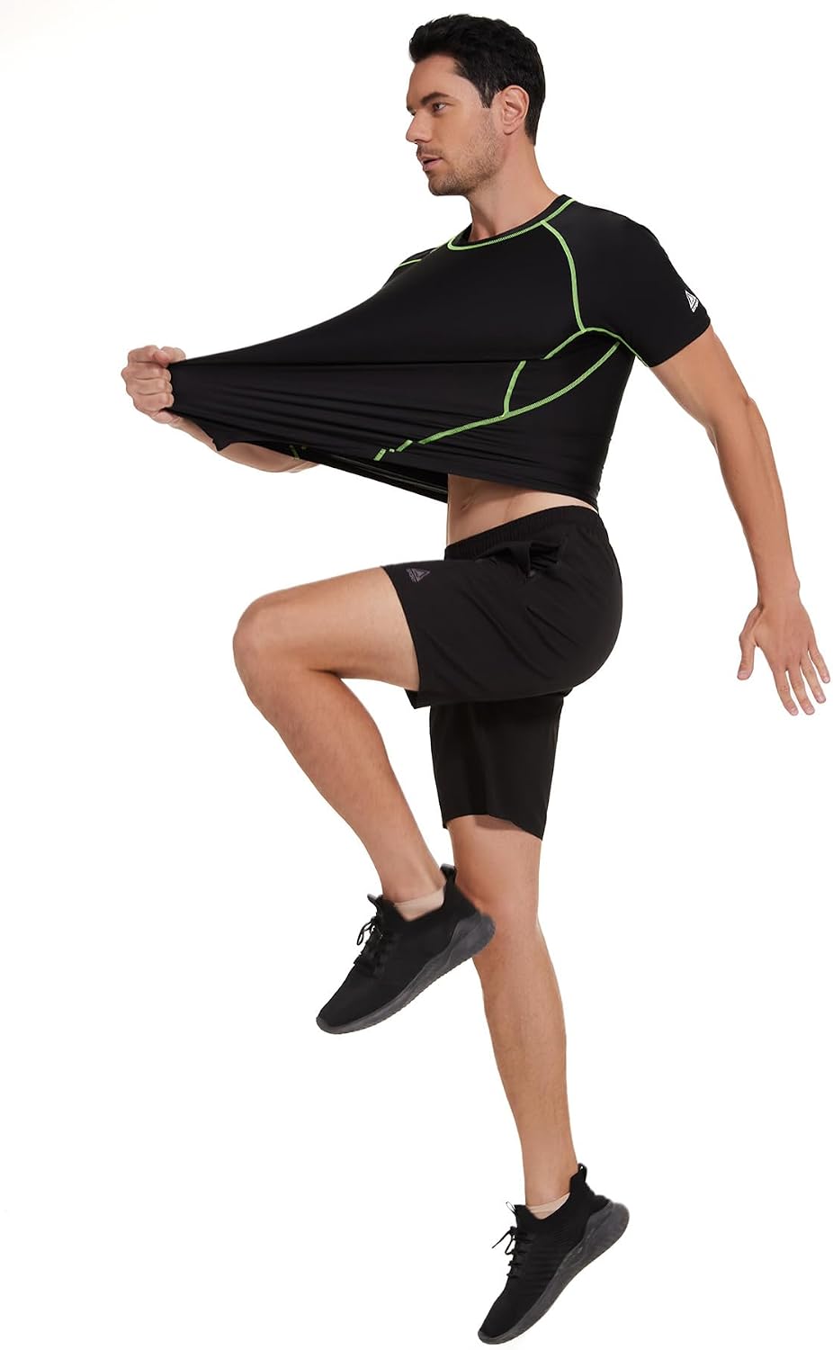 AMZSPORT Men's Rash Guard Shirt, UPF 50+ UV Protection