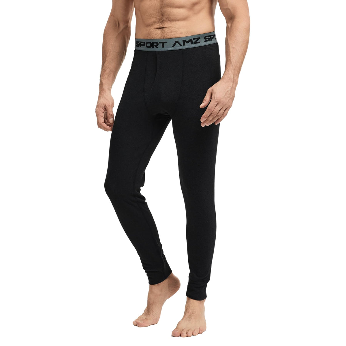 AMZSPORT Men's Thermal Underwear Long Johns Winter Base Layer Pants