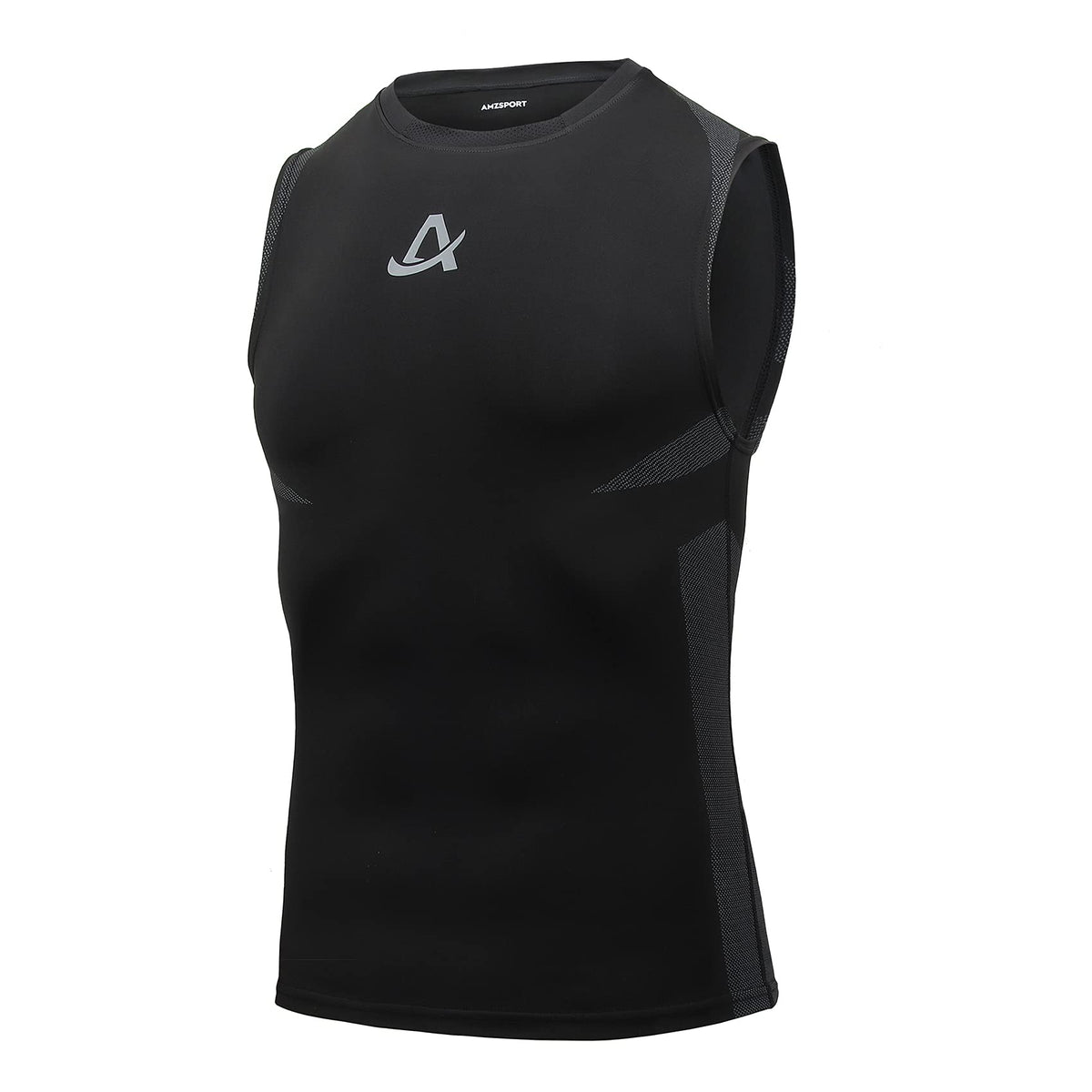 AMZSPORT Men's Compression Sleeveless Shirt, Sports Tank Top