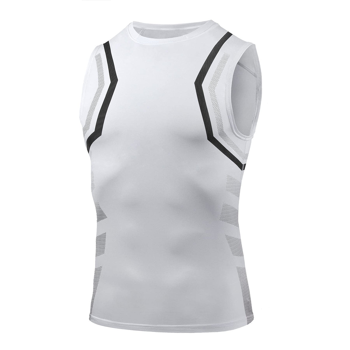 AMZSPORT Men's Compression Sleeveless Shirt, Sports Tank Top