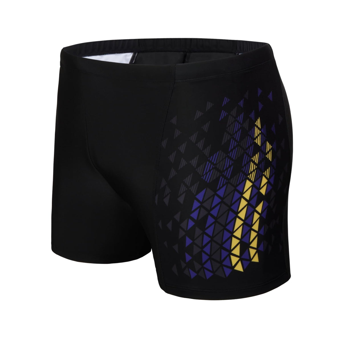 AMZSPORT Men's Short Swim Trunks Quick-Dry Beach Shorts Mesh Lining