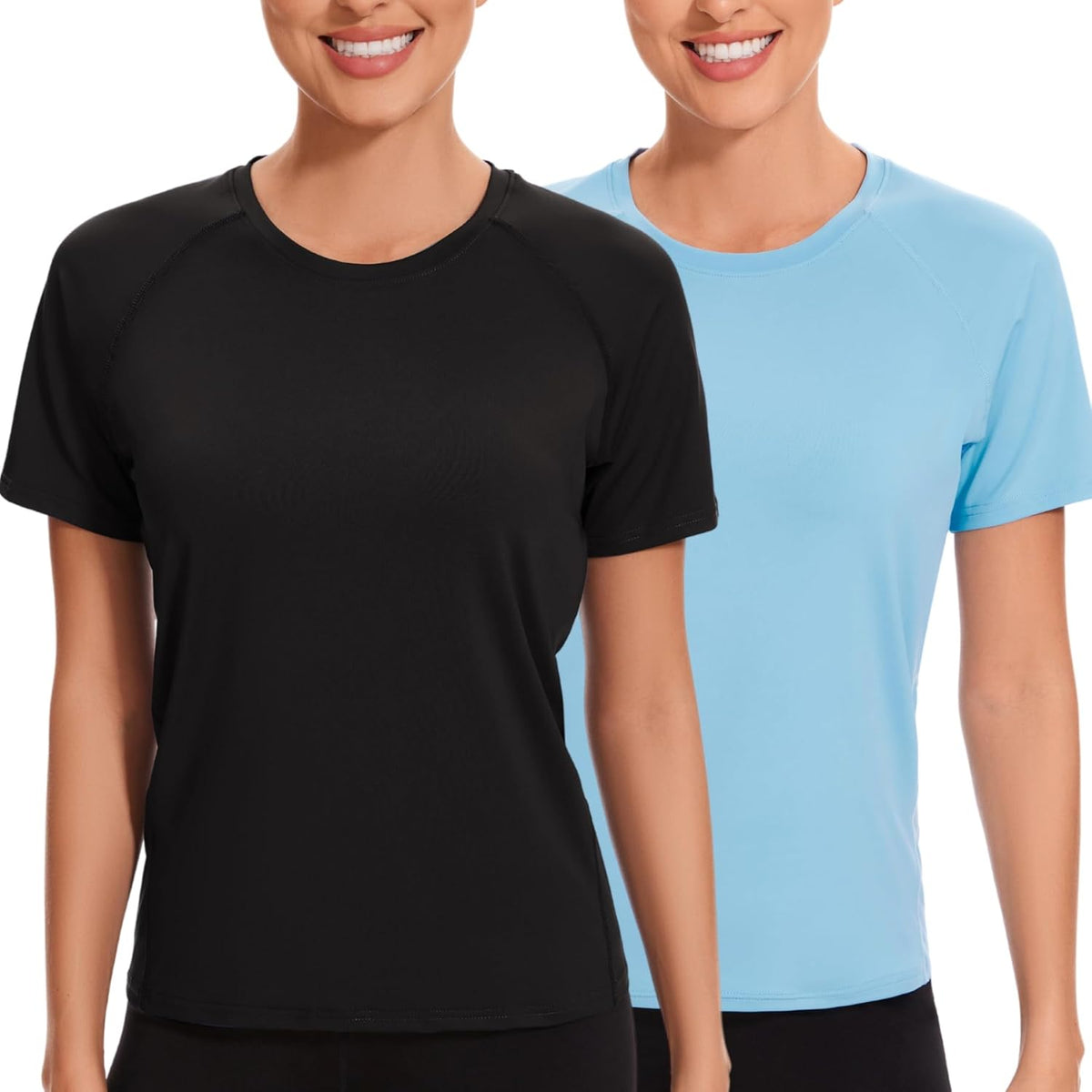 AMZSPORT Women's Short Sleeve Sport T-Shirt Breathable Running Top