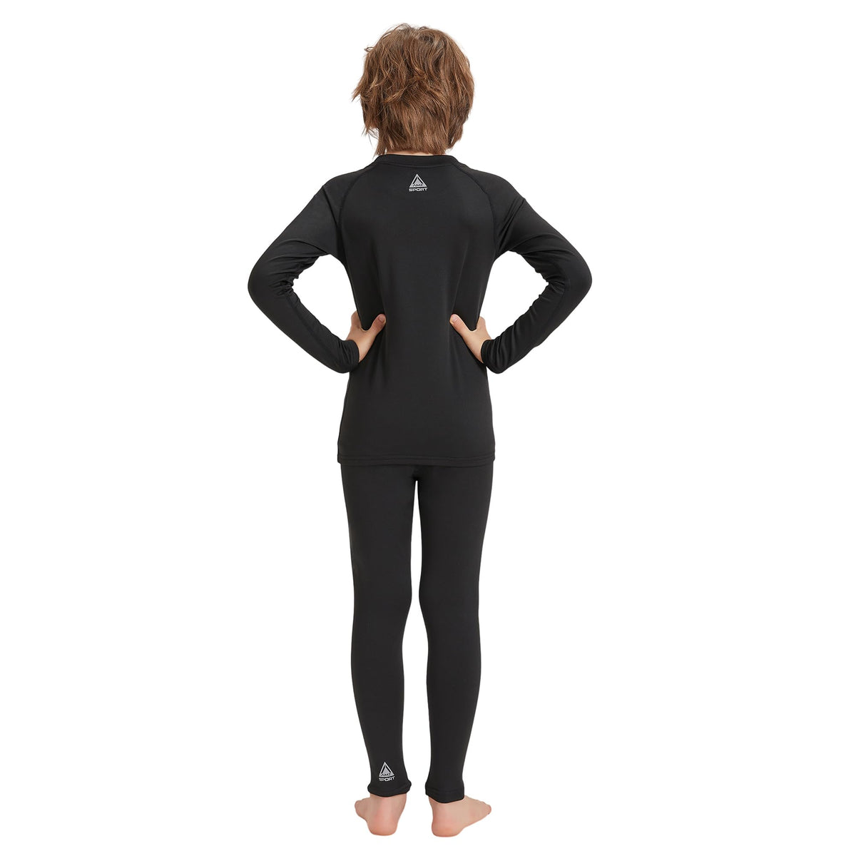 AMZSPORT Kids' Thermal Base Layer Set, Warm & Quick-Dry