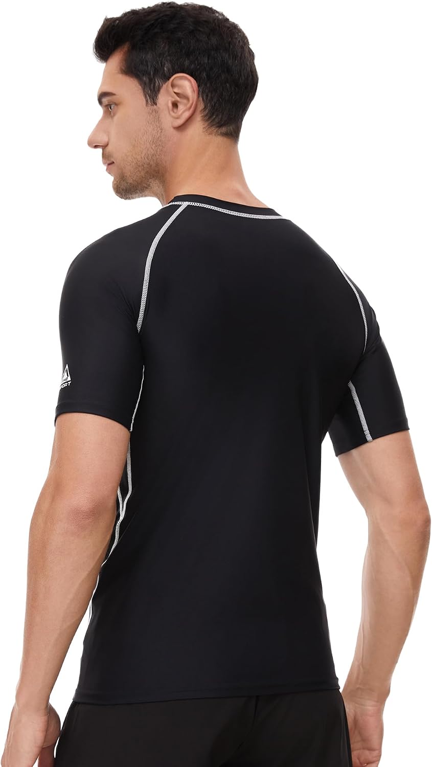AMZSPORT Men's Rash Guard Shirt, UPF 50+ UV Protection