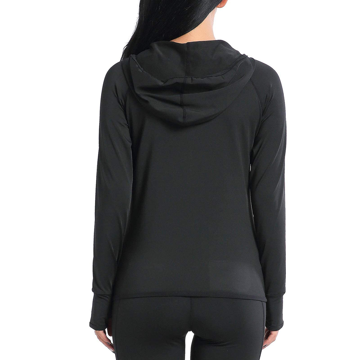 AMZSPORT Women's Running Jacket Long Sleeve Sports Zip-Up