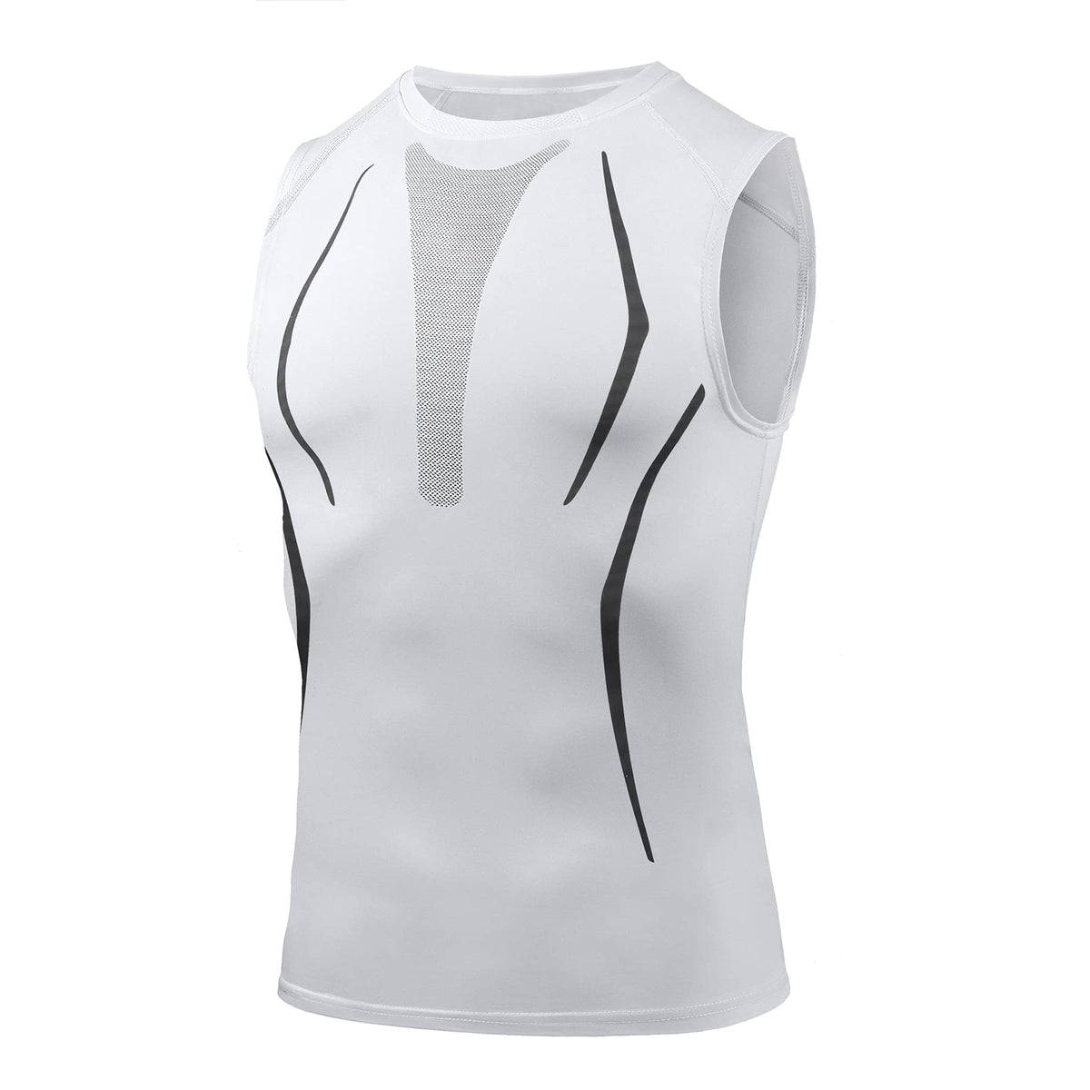 AMZSPORT Men's Compression Sleeveless Shirt, Sports Tank Top