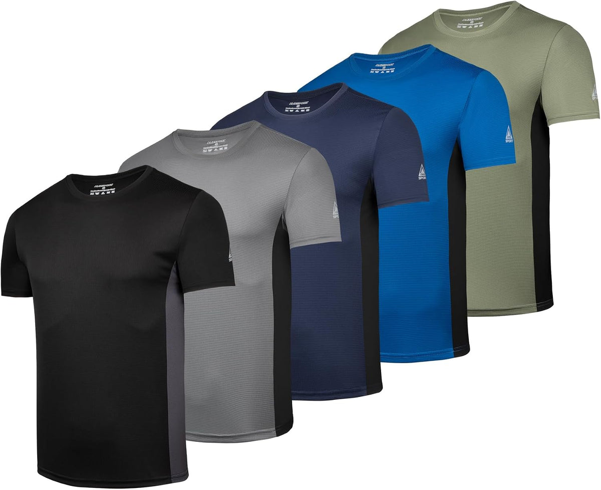 AMZSPORT Men's Lightweight Breathable Short Sleeve Running T-Shirt