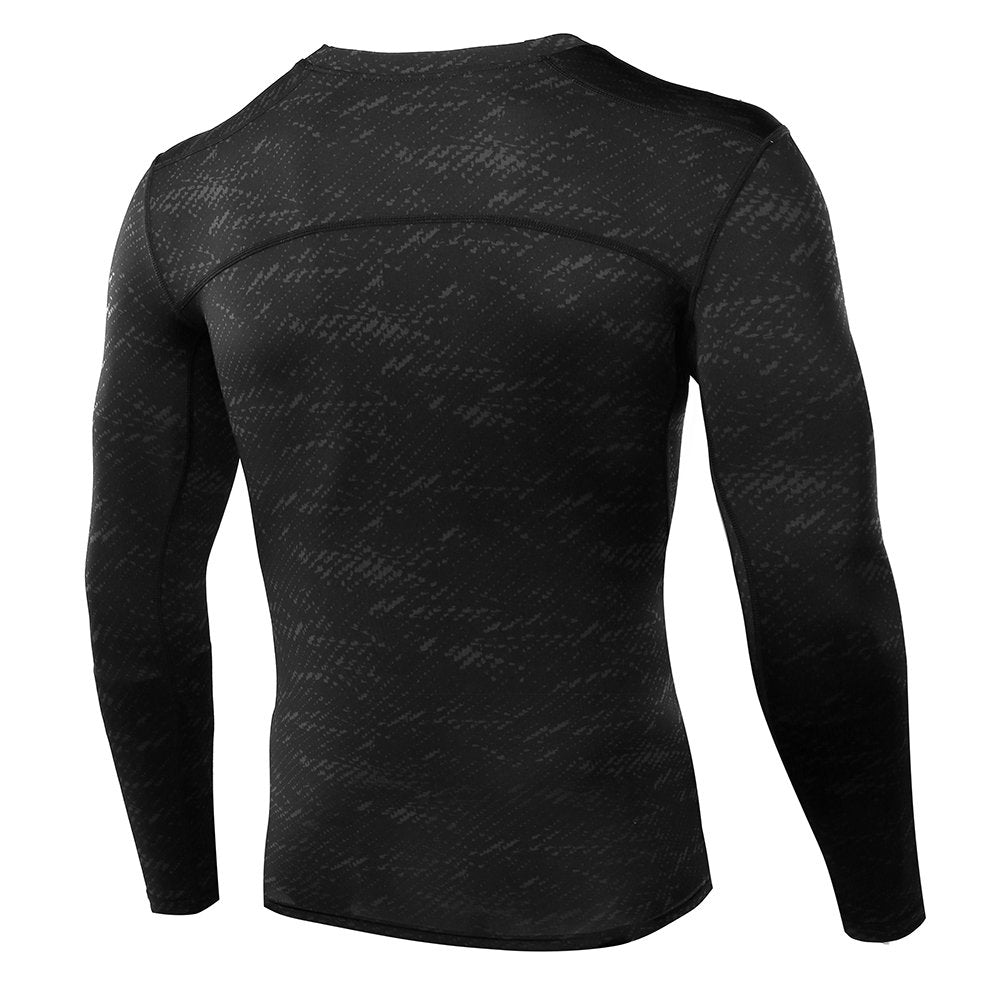 AMZSPORT Men's Long Sleeve Compression Shirt, All-Season