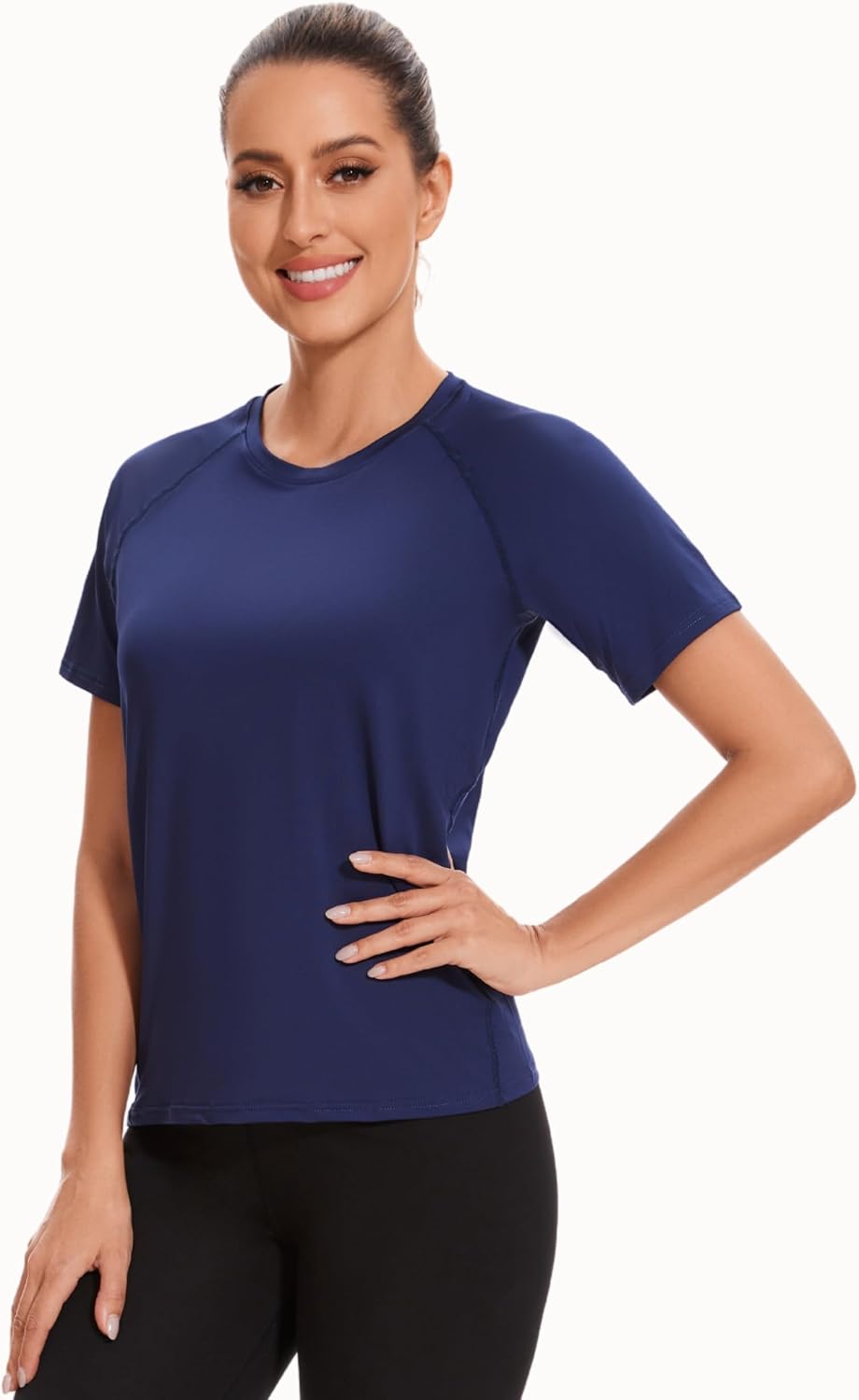 AMZSPORT Women's Short Sleeve Sport T-Shirt Breathable Running Top