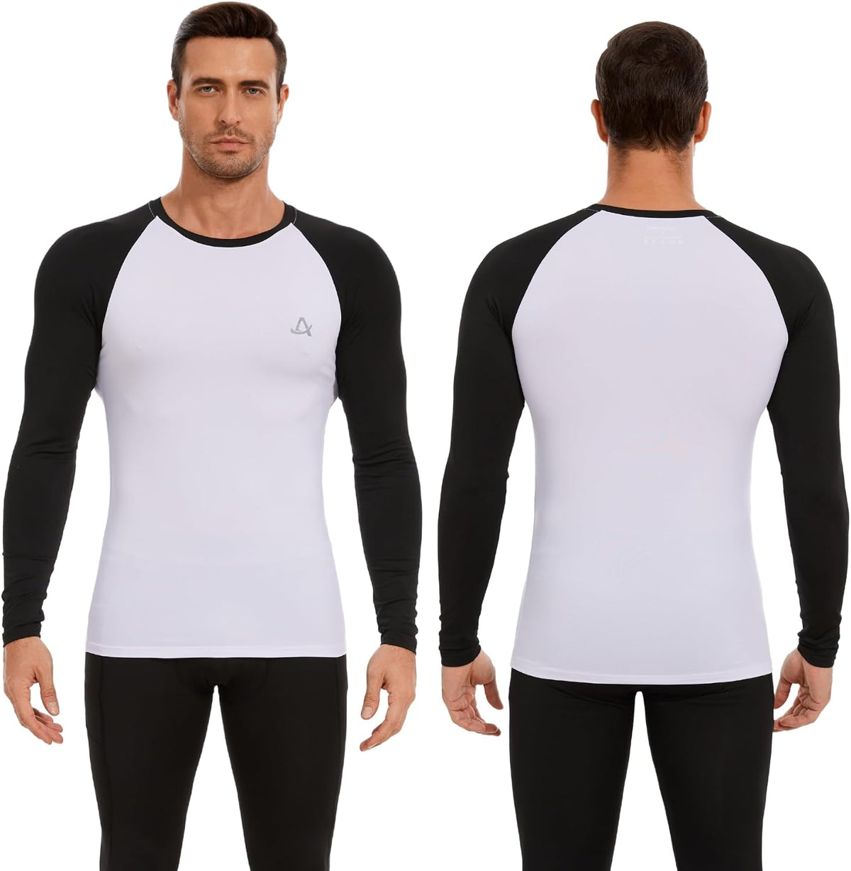 AMZSPORT Men's Long Sleeve Compression Shirt