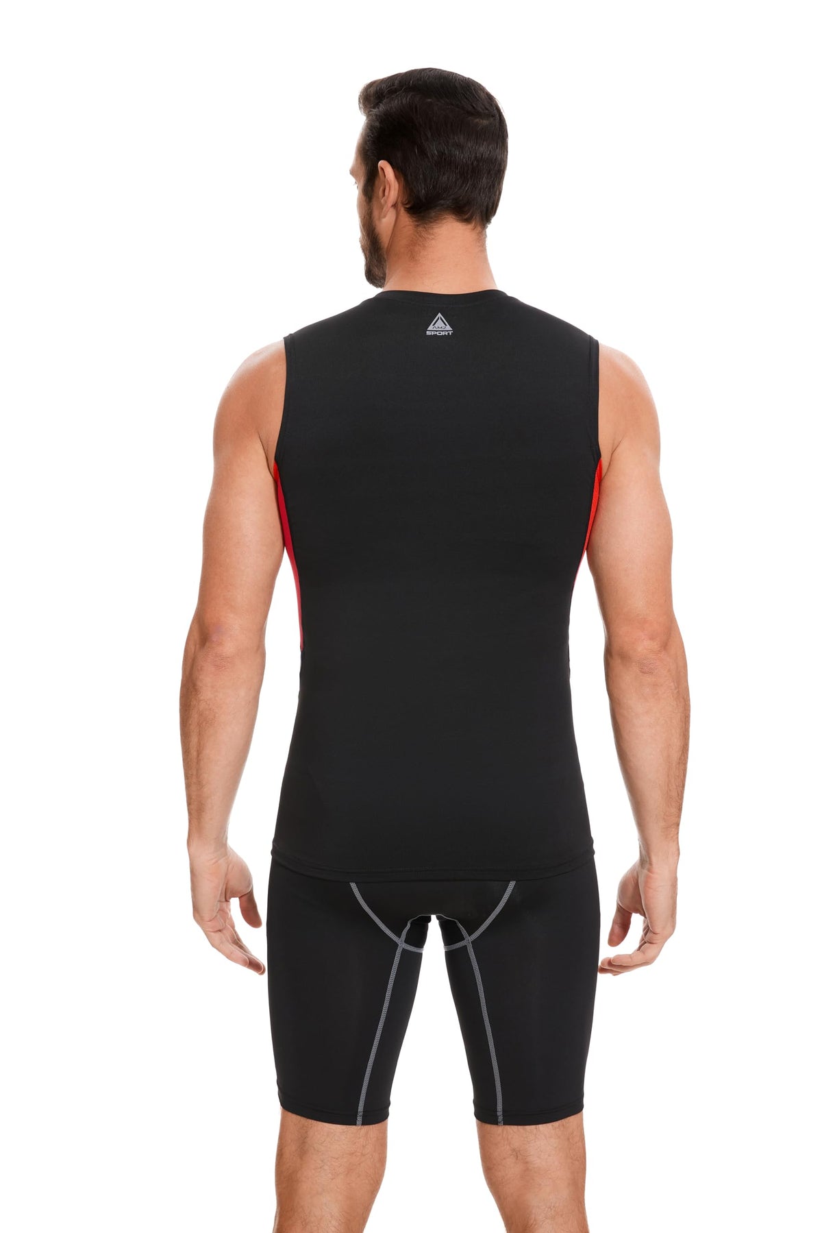 AMZSPORT Men's Sleeveless Compression Tank Top, Breathable