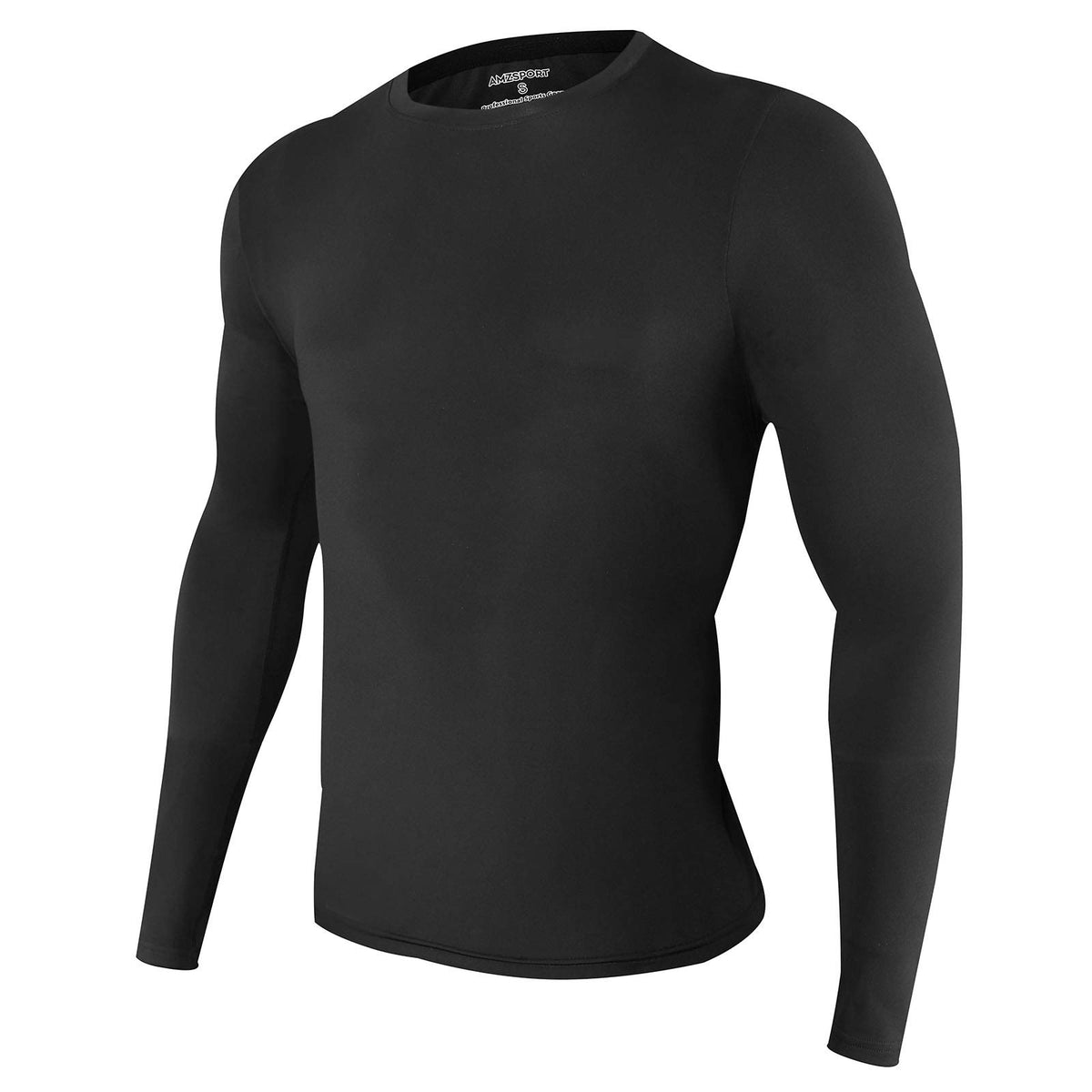 AMZSPORT Men's Long Sleeve Compression Shirt, All-Season