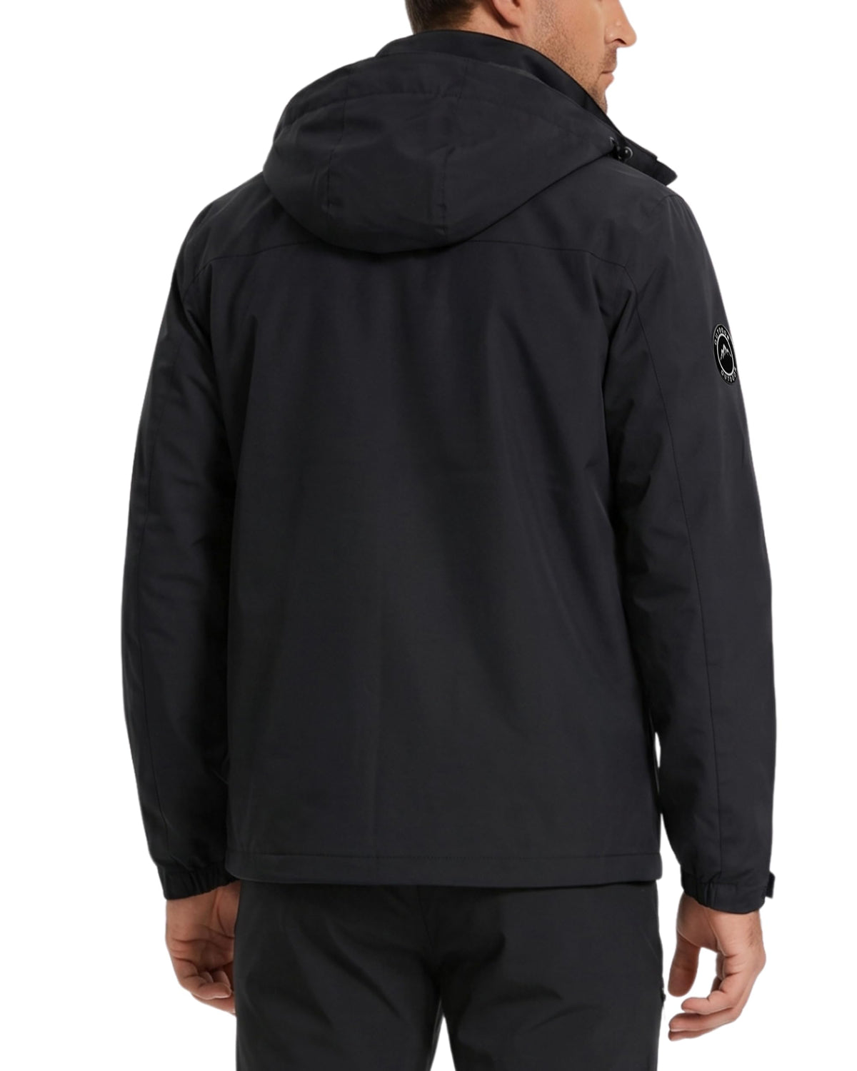AMZSPORT Men's Hooded Rain Jacket