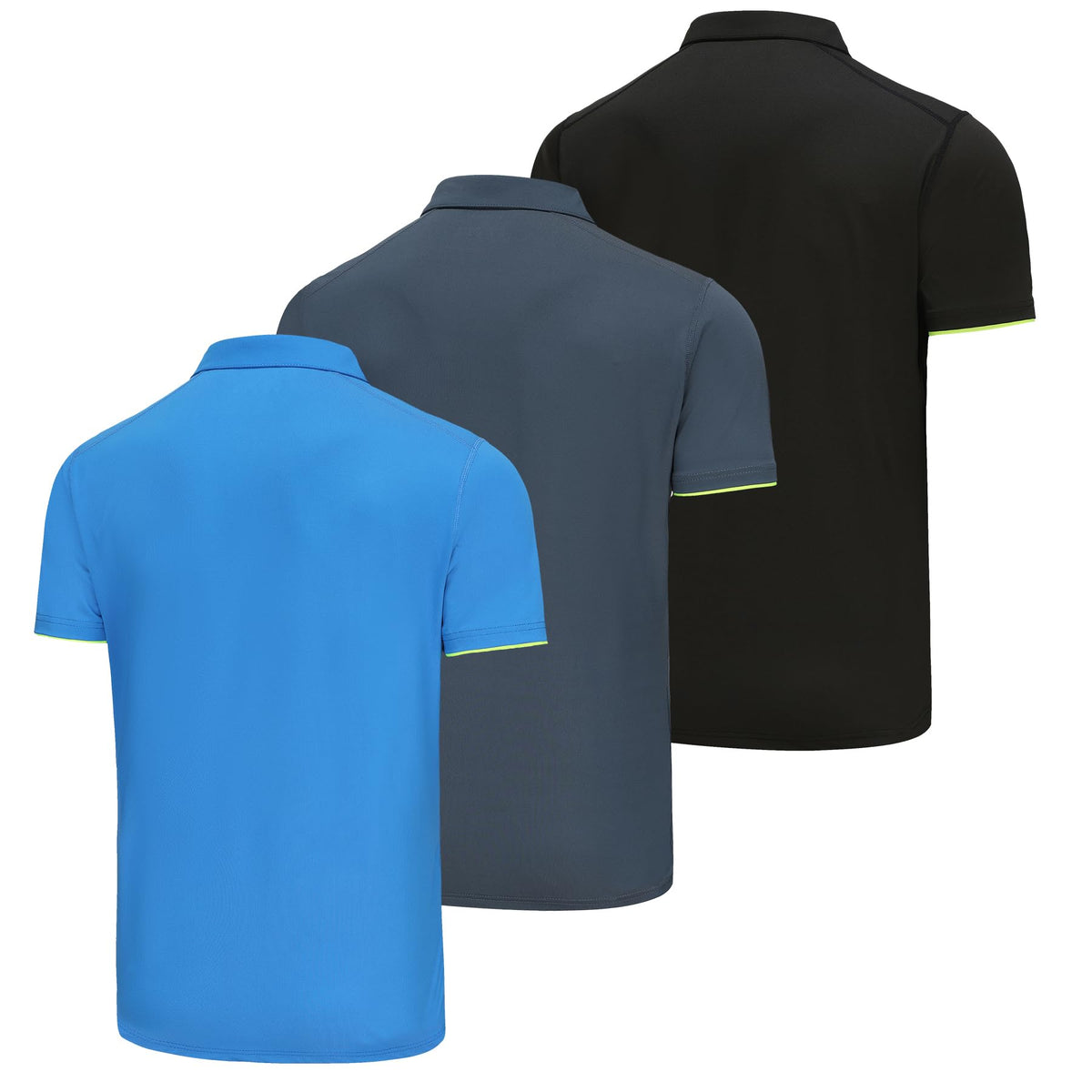 AMZSPORT 3 Pack MEN Poloshirt Basic  Polo T Shirt Slim Fit Golf