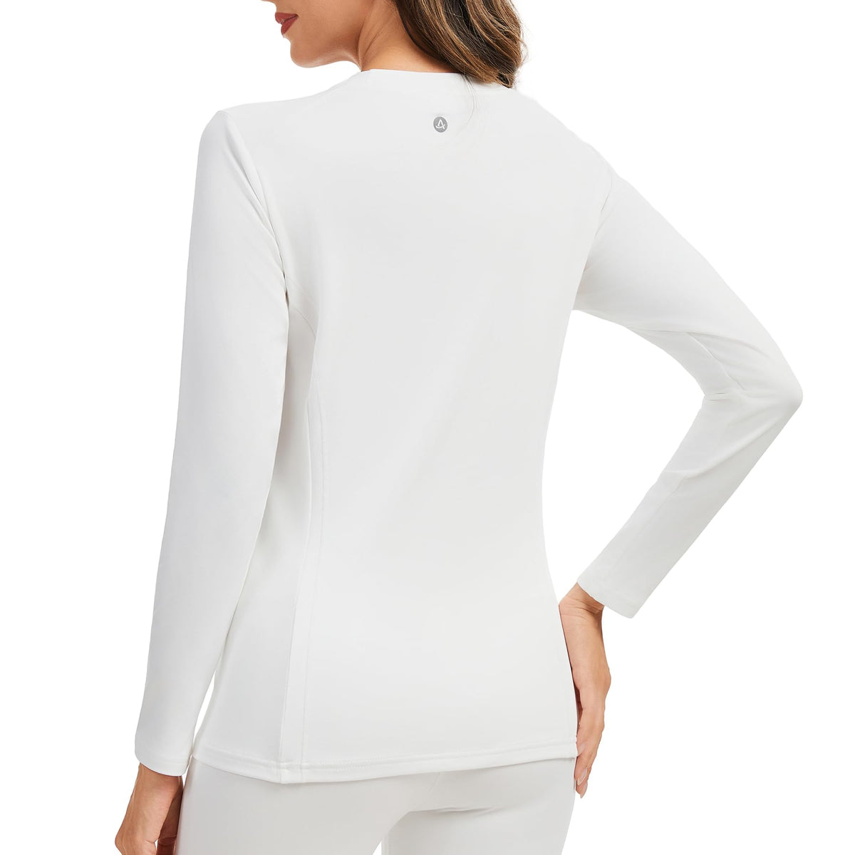 AMZSPORT Women's Thermal Long Sleeve Shirt Slim Fit Winter Base Layer