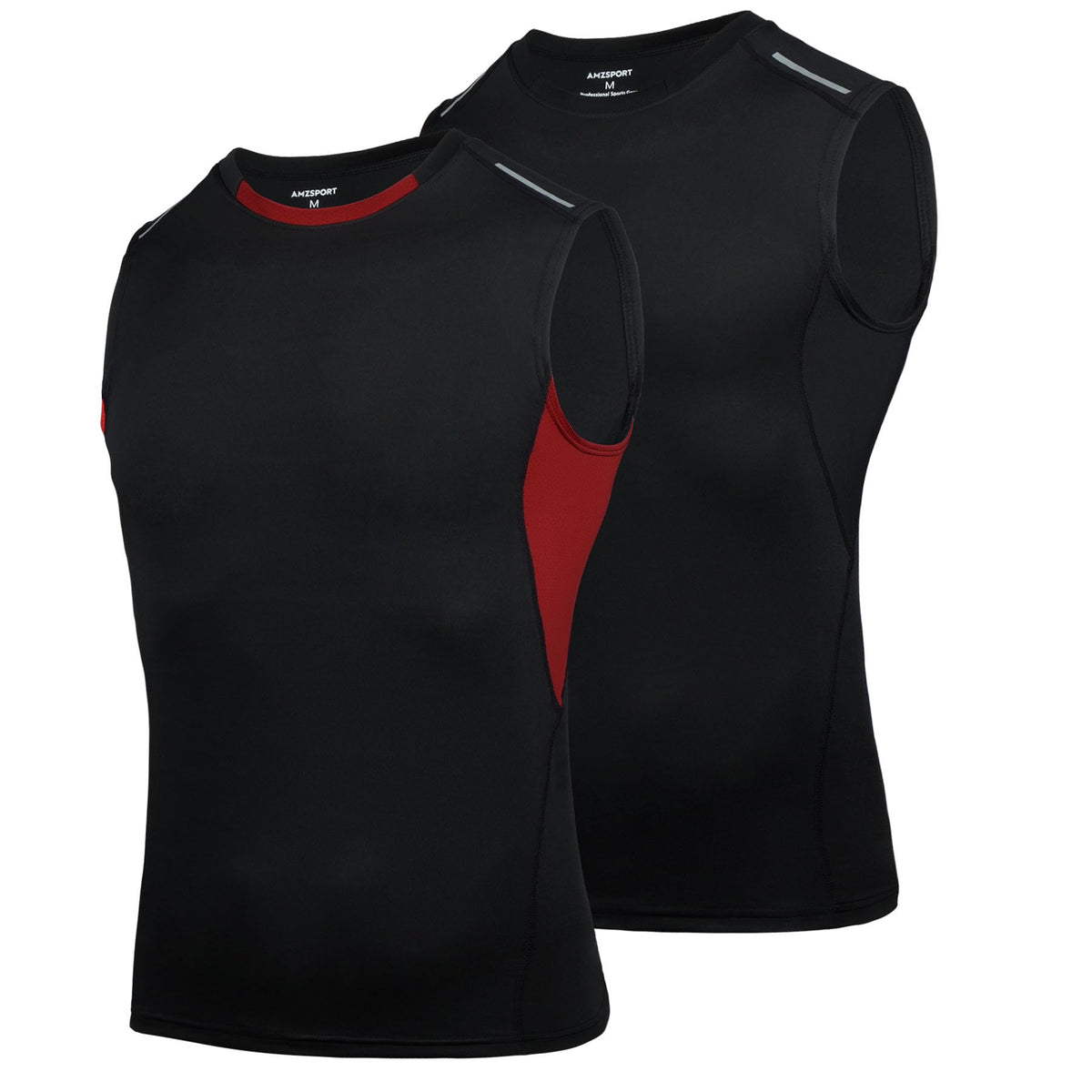 AMZSPORT Men's Sleeveless Compression Tank Top, Breathable