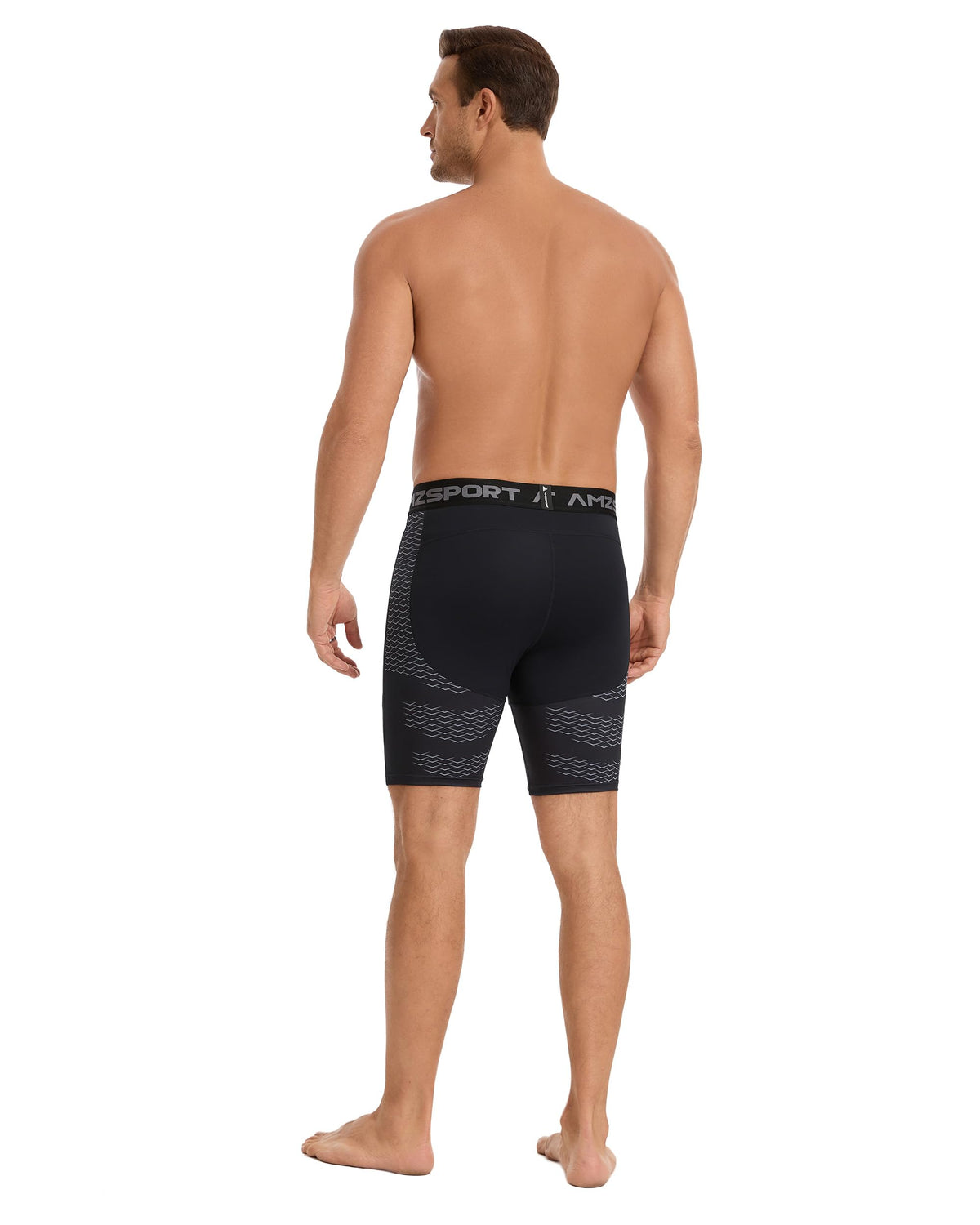 AMZSPORT Men's Breathable Compression Shorts