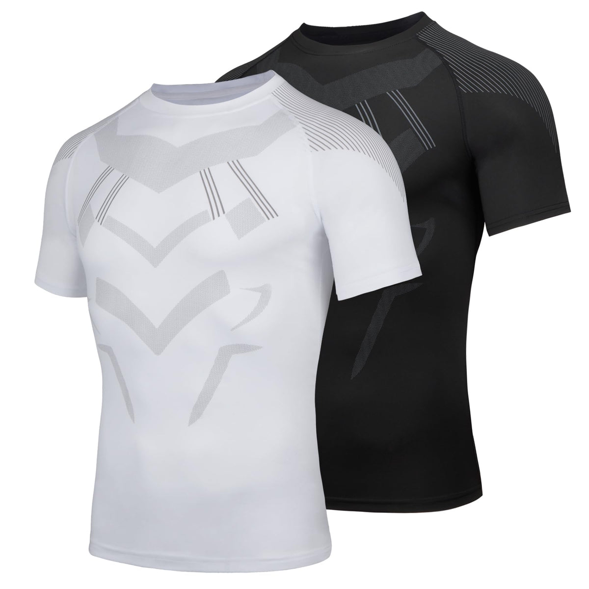 AMZSPORT Men's Compression Shirt, Sports, Quick-Dry, Base Layer Top
