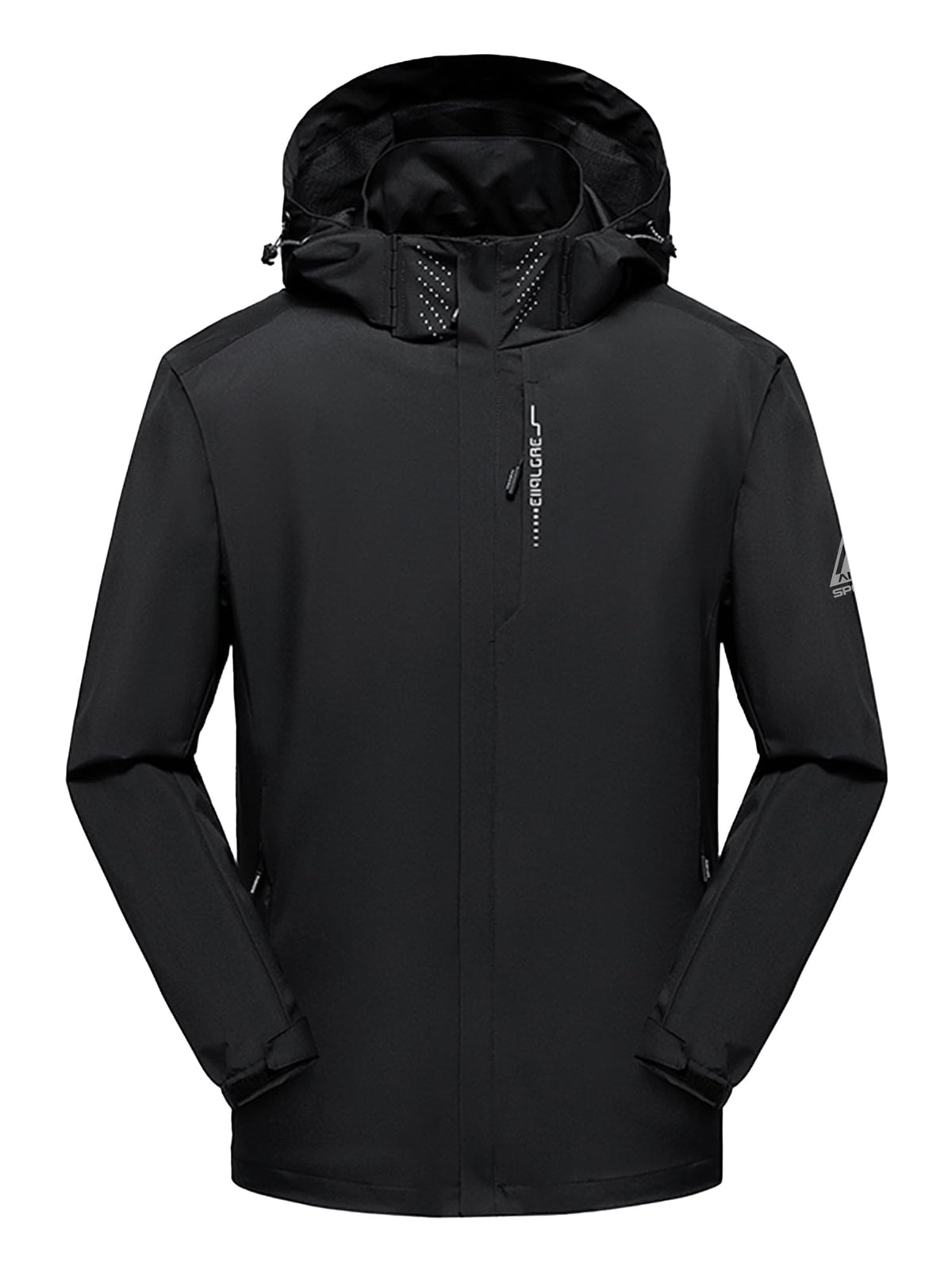 AMZSPORT Men's Hooded Rain Jacket
